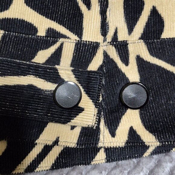 Carlisle Vest Animal Print Women Black Camel Full Zip Front Western Boho - Picture 6 of 7